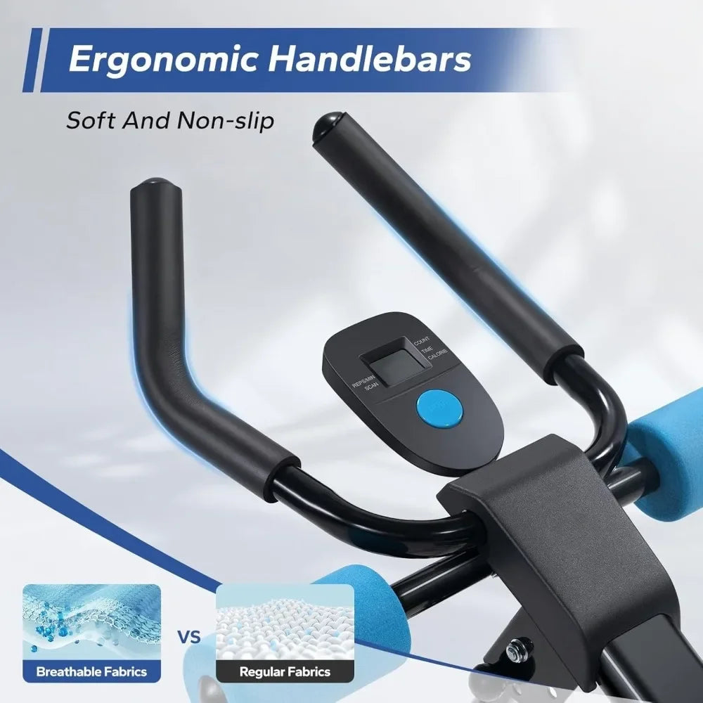 Foldable Ab Trainer Machine - Adjustable Home Gym Equipment w/ Knee Protection, Core Workout Device for Abs & Obliques